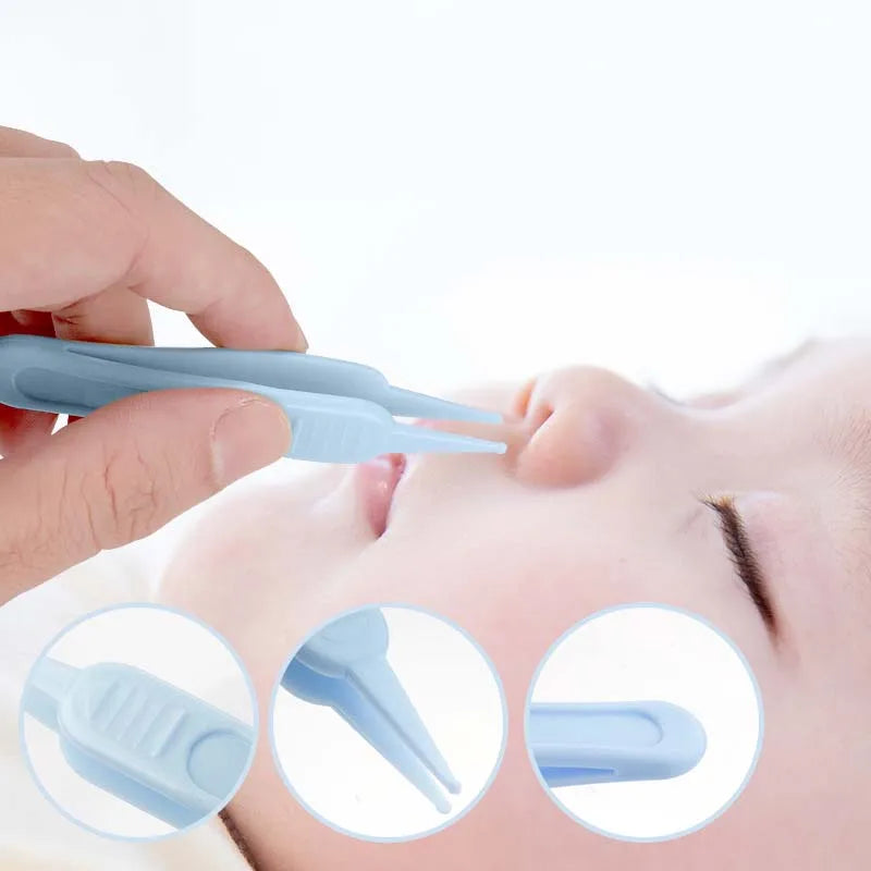 Baby Dig Booger Clip Baby Ear Nose Navel Clean Tools Kids Safety Tweezers Clean Forceps Toddler Nasal Cavity Clean Care Supplies