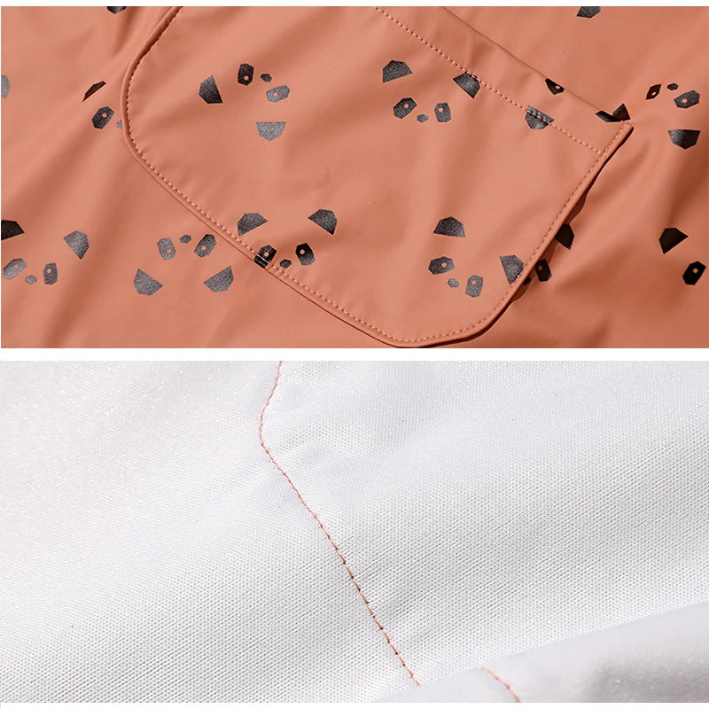 Boy Girl Front Pocket Bib Kid Kitchen Apron Set Child Craft Art Smock Baby Painting Cooking Pinafore Baby Aprons with Sleevelets