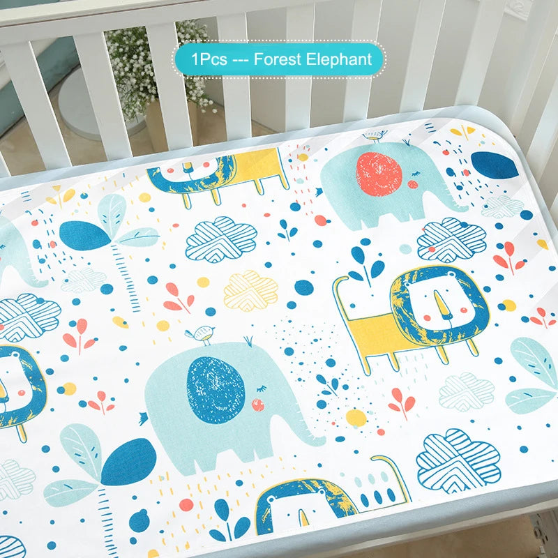 Cartoon Baby Diaper Changing Mat Soft Cotton Cute Diaper Changer For Newborn Waterproof Changing Pads Mattress Floor Play Mats