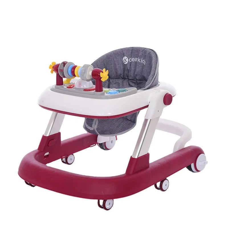 Infant Multi-Function Walker with Rollover Prevention and O-Shaped Legs | Baby Growth and Toddler Toy Walker with Wheels