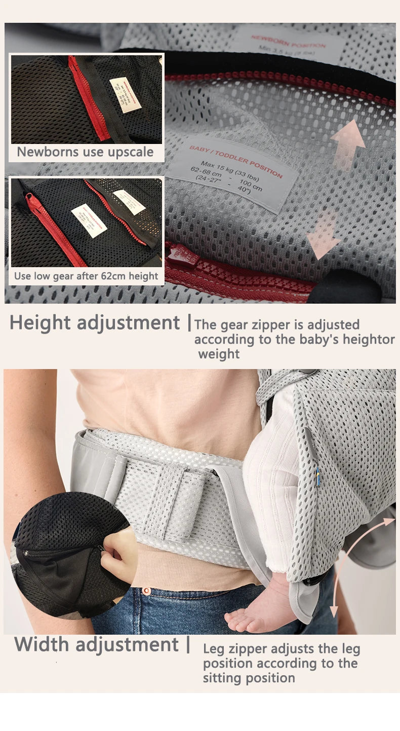 Baby carrier Air baby sling front holding baby front and back