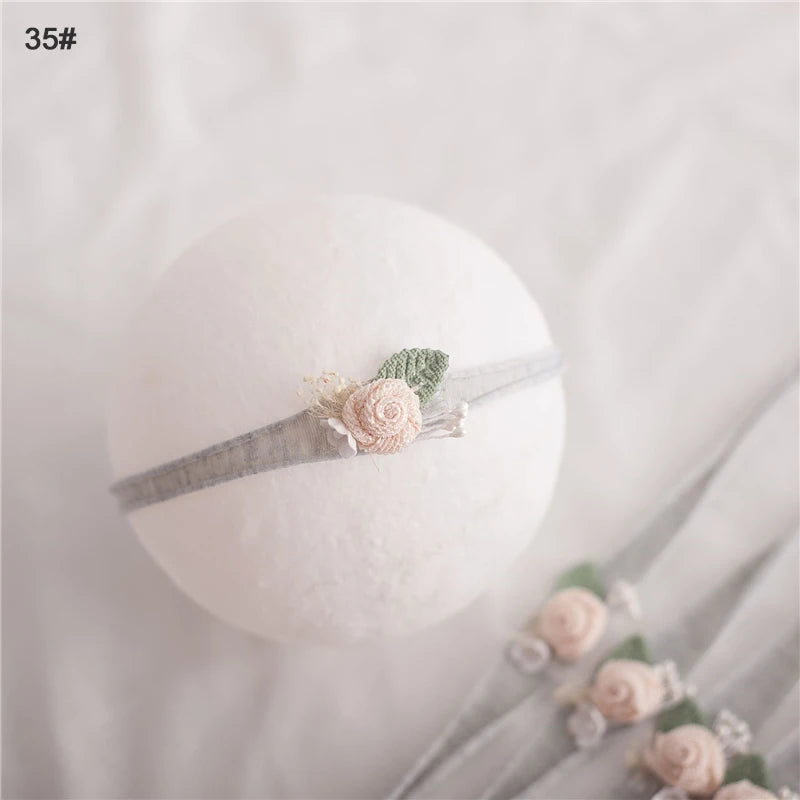 Baby Girl Headbands Bows Flowers Elastic Bebe Infant Hair Accessories for Newborn Photography Props Headwear