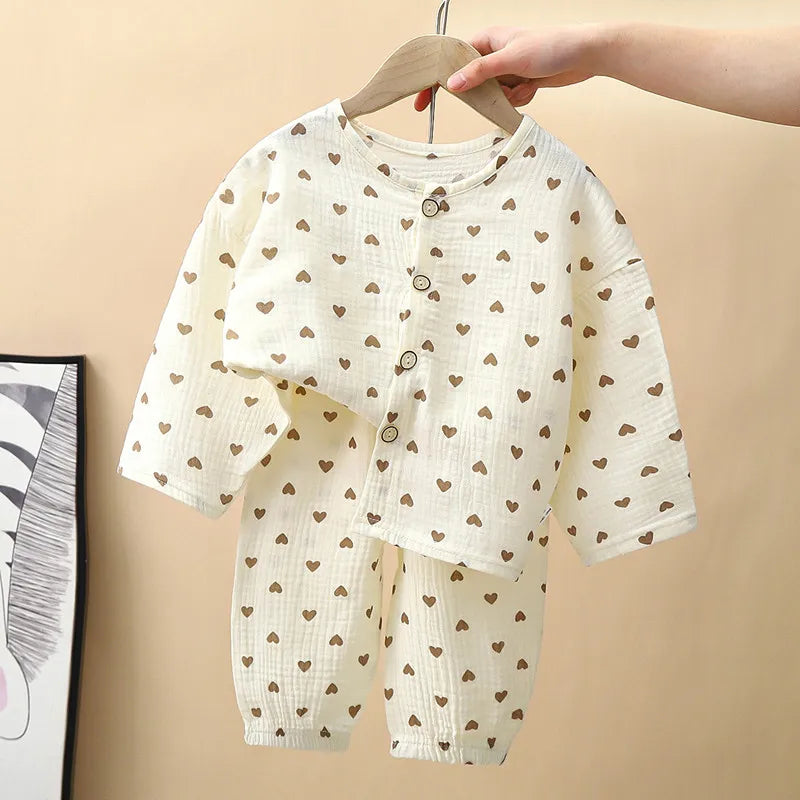 Baby Cotton Home Wear Outfit Set  0-10T