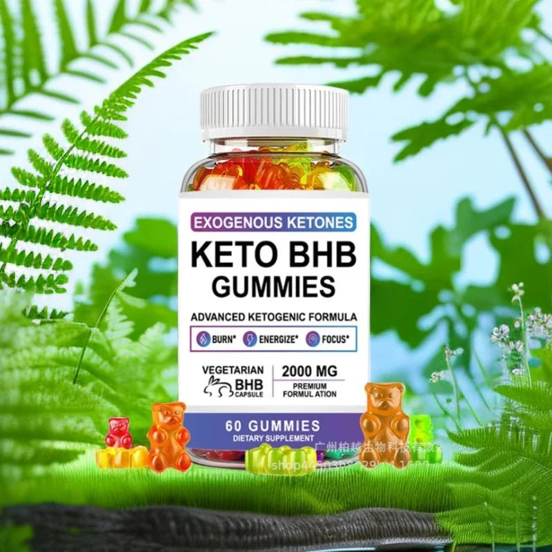 Ketogenic four-color gummy bear ketone for weight loss and fat metabolism control appetite, satiety and strong muscle mass