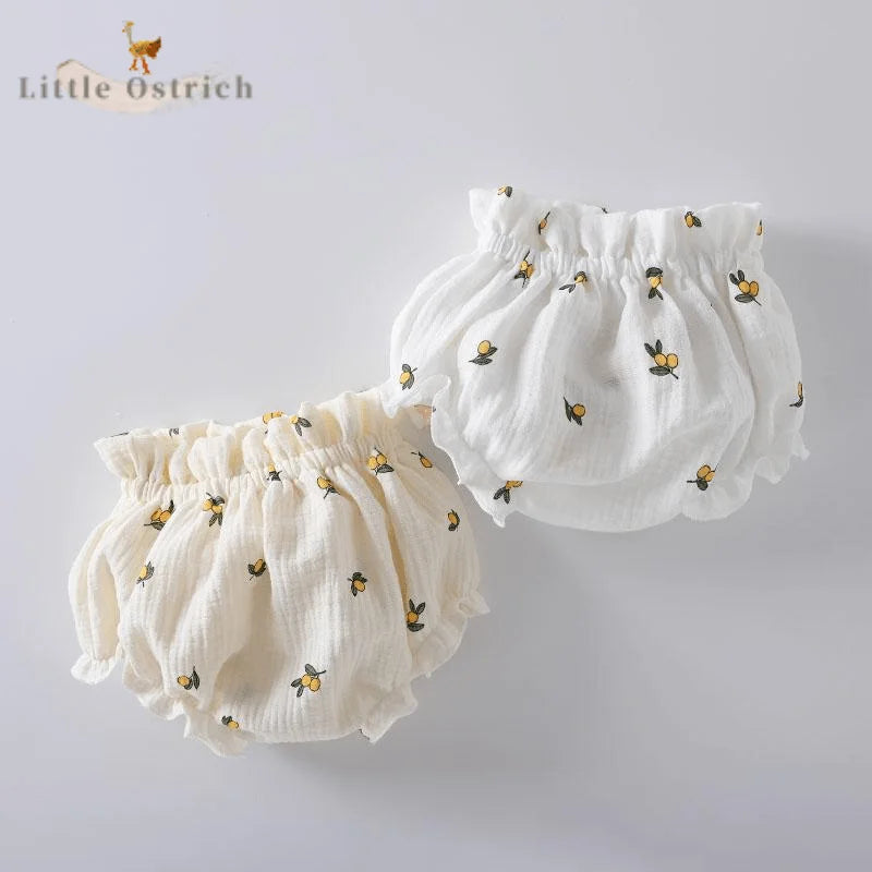 Summer Newborn Baby Girl Boy Cotton Fruit Print Pants