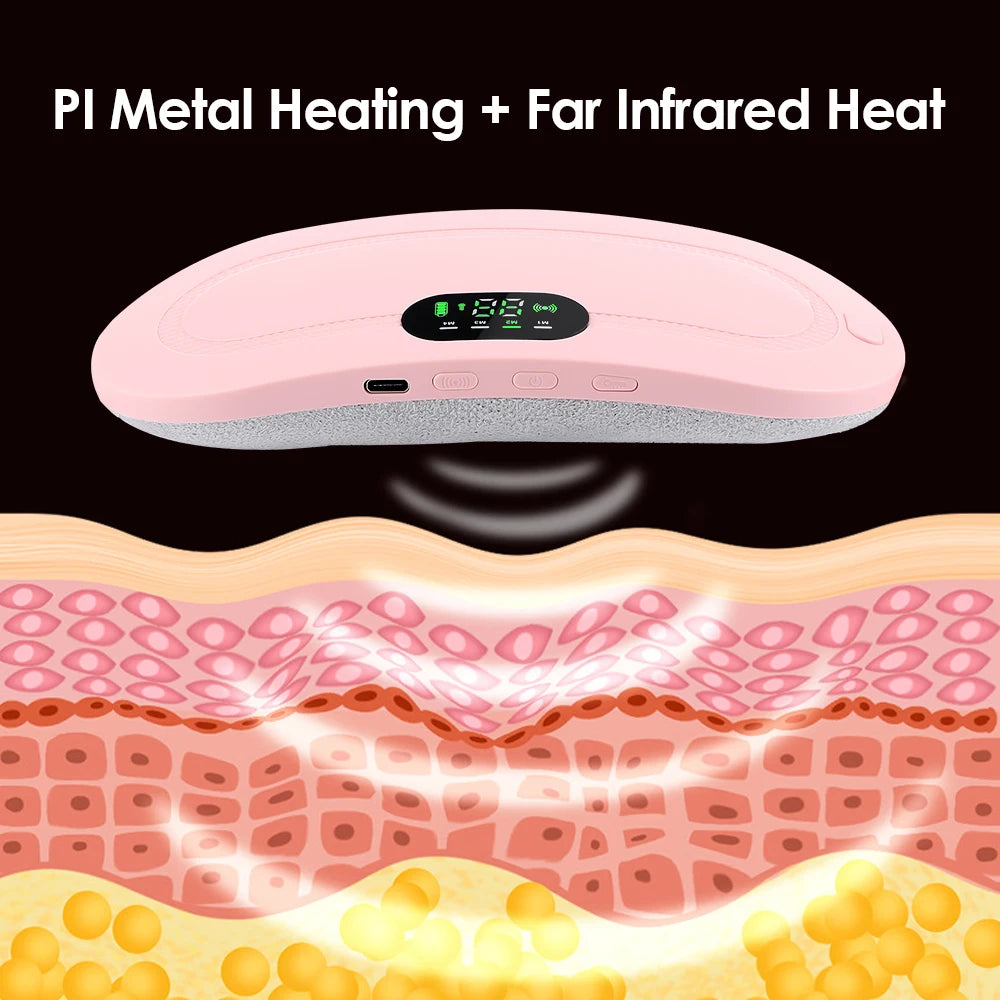 Portable Menstrual Heating Waist Belt Period Cramp Massager