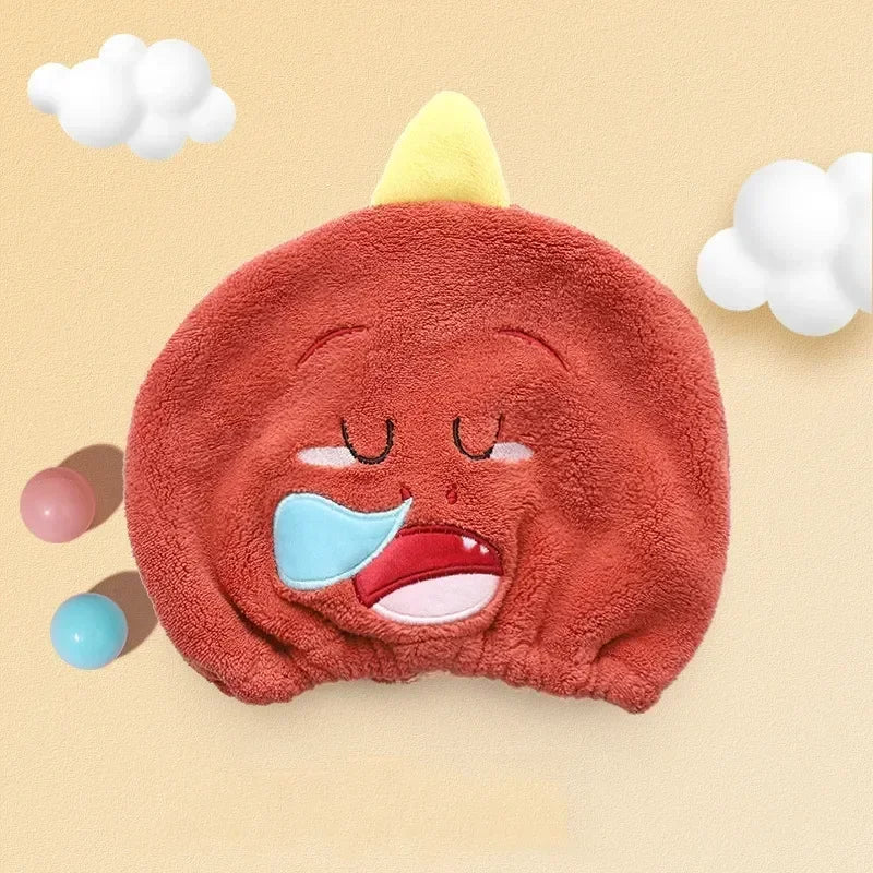 Cute Cartoon Animal Hair Towel Cap Drying Hat Quick-dry Microfiber