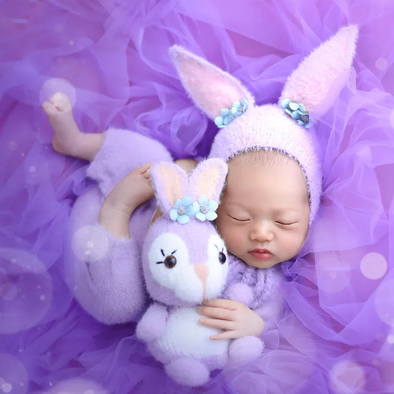 Baby Innovative Cute Photography Theme Clothing Rabbit Modeling Shooting Props Hundred Days Photography Clothing Decoration
