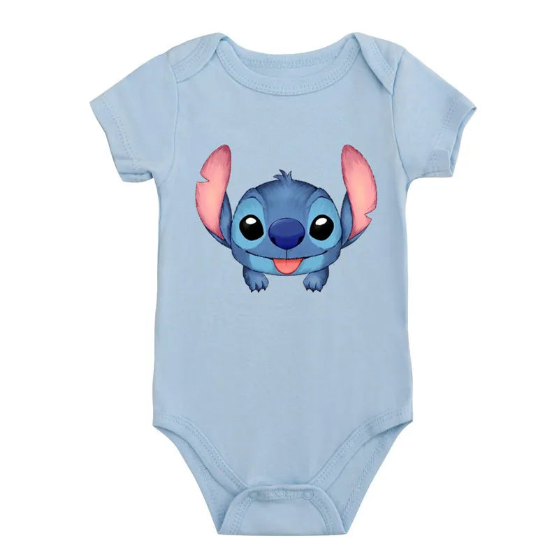 Cotton Newborn Baby Cute Disney Lilo & Stitch Bodysuit