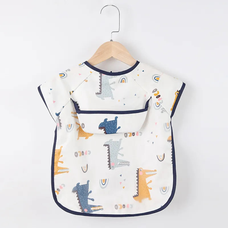 Baby Feeding Bib Apron Pocket Infant