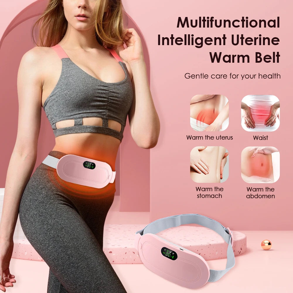 Portable Menstrual Heating Waist Belt Period Cramp Massager