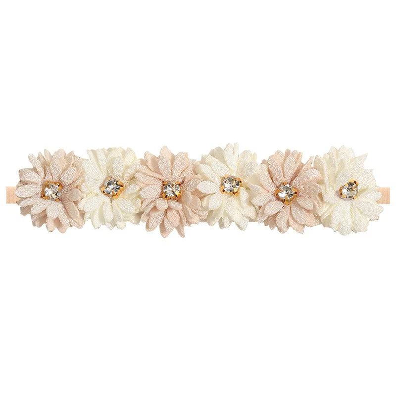 Baby Girl Headband Newborn Elastic Flower Toddler Hair Band Kids Headwear Nylon Girls Soft Hairbands Children Hair Accessories