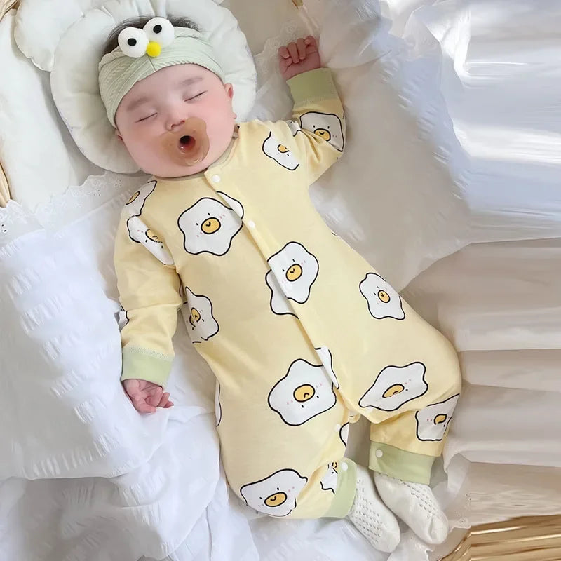 Baby Cotton Print Infant Comfort One Piece Jumpsuit