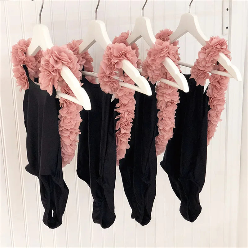 Baby Girls Swimwear Toddler Kids Swimsuit Bikini Flower Girls Summer Beachwear Backless Children Bathing Suit 1 2 3 4 Years