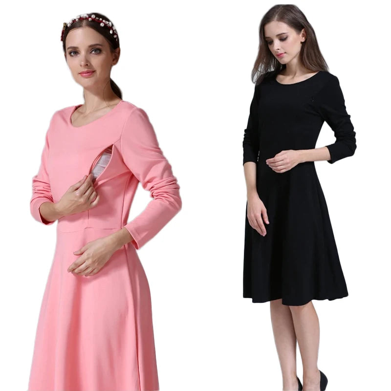 Nursing Breastfeeding Dresses S to XXL
