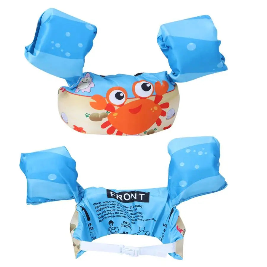 Cartoon Baby Float Arm Sleeve Life Jacket Swimsuit