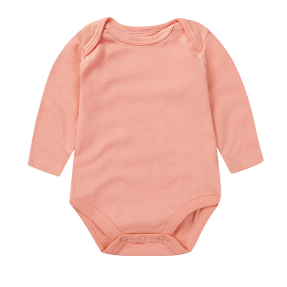 Baby Long Sleeve Bodysuits Newborn 100% Organice Cotton
