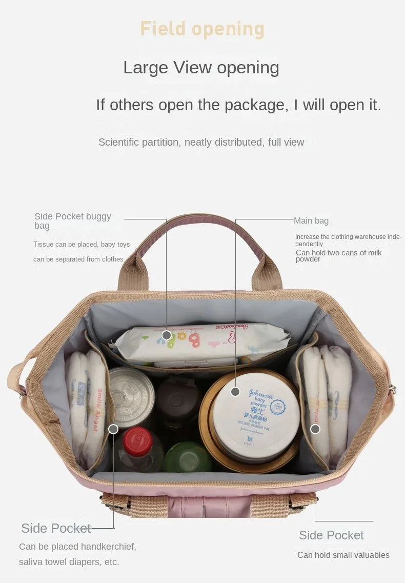 New Waterproof Maternity Bags Baby Mummy Diaper Bags Printed Nappy Bag Mom Backpack For Stroller Nursing Baby Care #Y