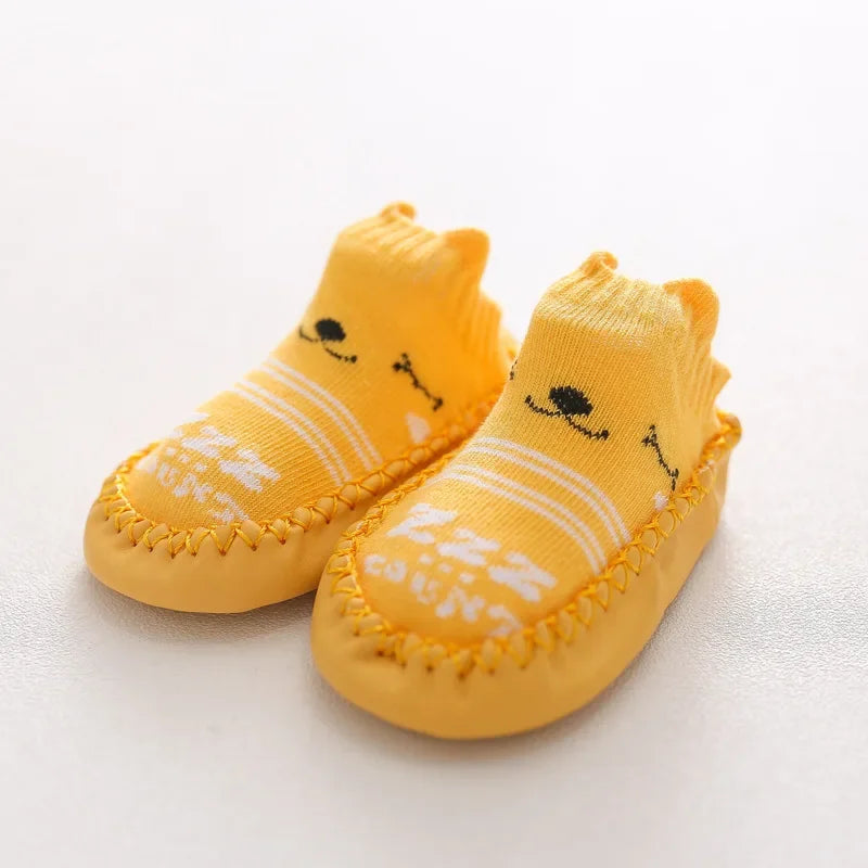 Baby Socks Shoes Infant Color Matching Cute Cartoon Kids Baby Shoes Doll Children Floor Sneaker Toddler Soft Soled First Walkers