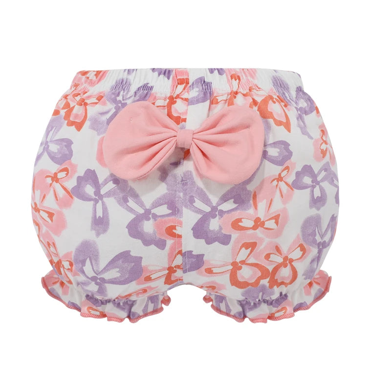Clearance 100%Cotton Baby Underpants Kids Girl Infant Fashion Stripe Bow Panties For Children High-Quality Shorts Gifts
