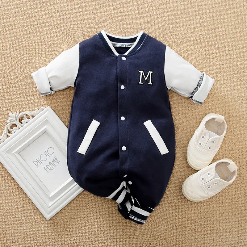 Baby Boy Clothes Baseball Team Jumpsuit Infant