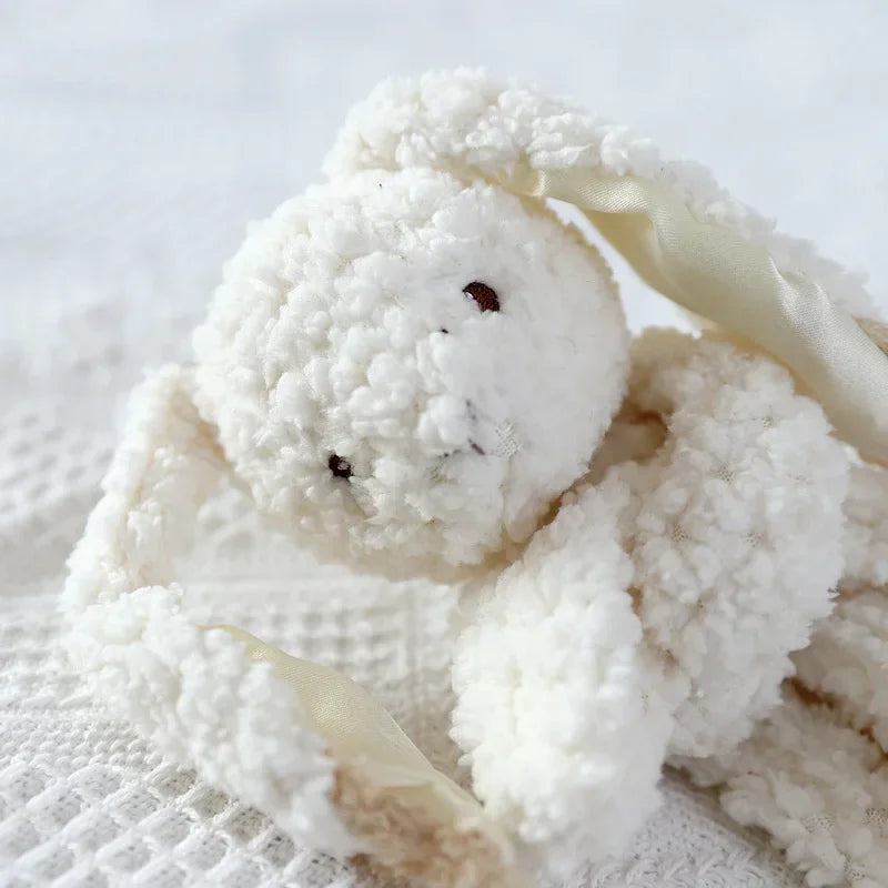 Cute Bunny Security Blanket for Baby Lovely Stuffed Animal Toys Soft Rabbit Blankie for Newborn Baby coaxing artifact