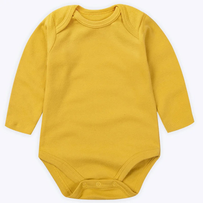 Baby Long Sleeve Bodysuits Newborn 100% Organice Cotton