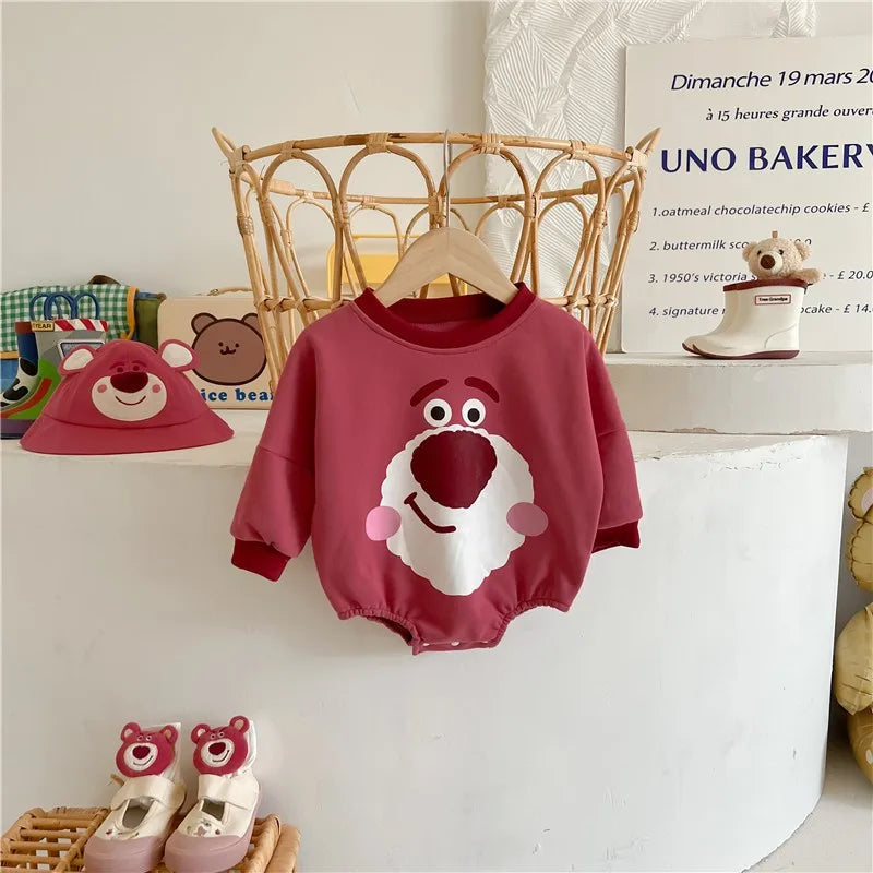 Bear Cute Baby Autumn Costume Cotton Disney Babies Bodysuits