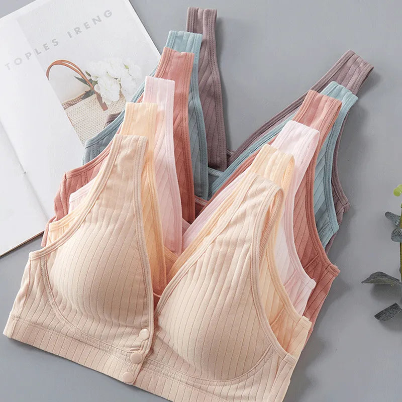 Pure Cotton Nursing Bra Women's Breastfeeding