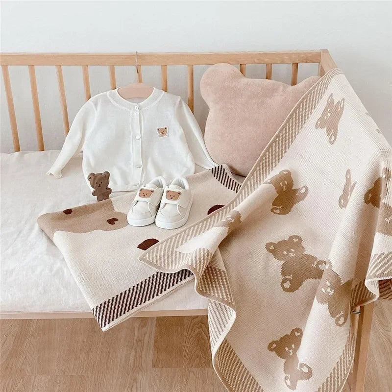 Newborn Blanket Autumn Winter Cotton Thickened Soft Skin Baby Warm Bed Sheet Sleeping Outdoor Baby Stroller Windproof Quilt