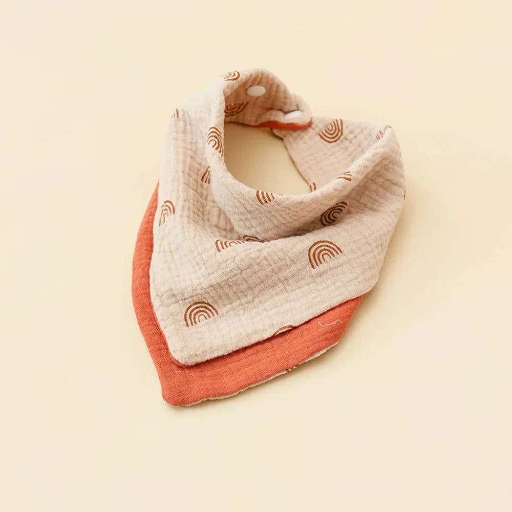 Baby Cotton Cloth Bib Multi-Functional Square Towel