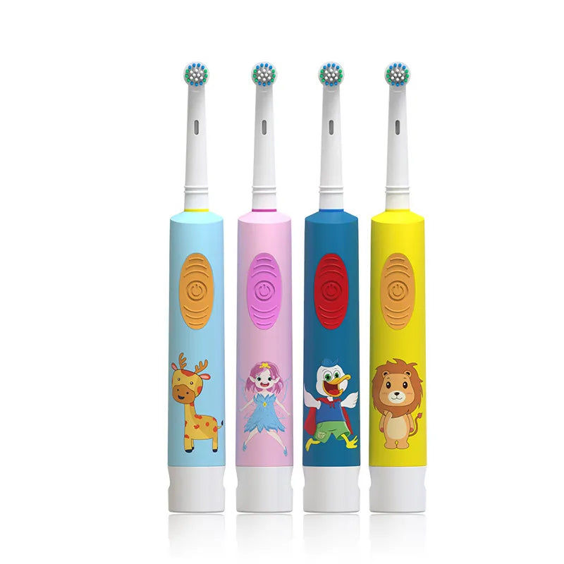 Electric toothbrush, cartoon rotating small head