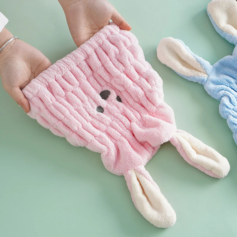 Children Hair Drying Cap Girls Cute Super Absorbent Turban Quick-Drying Towel Baby and Infant Cartoon Shampoo Shower Cap