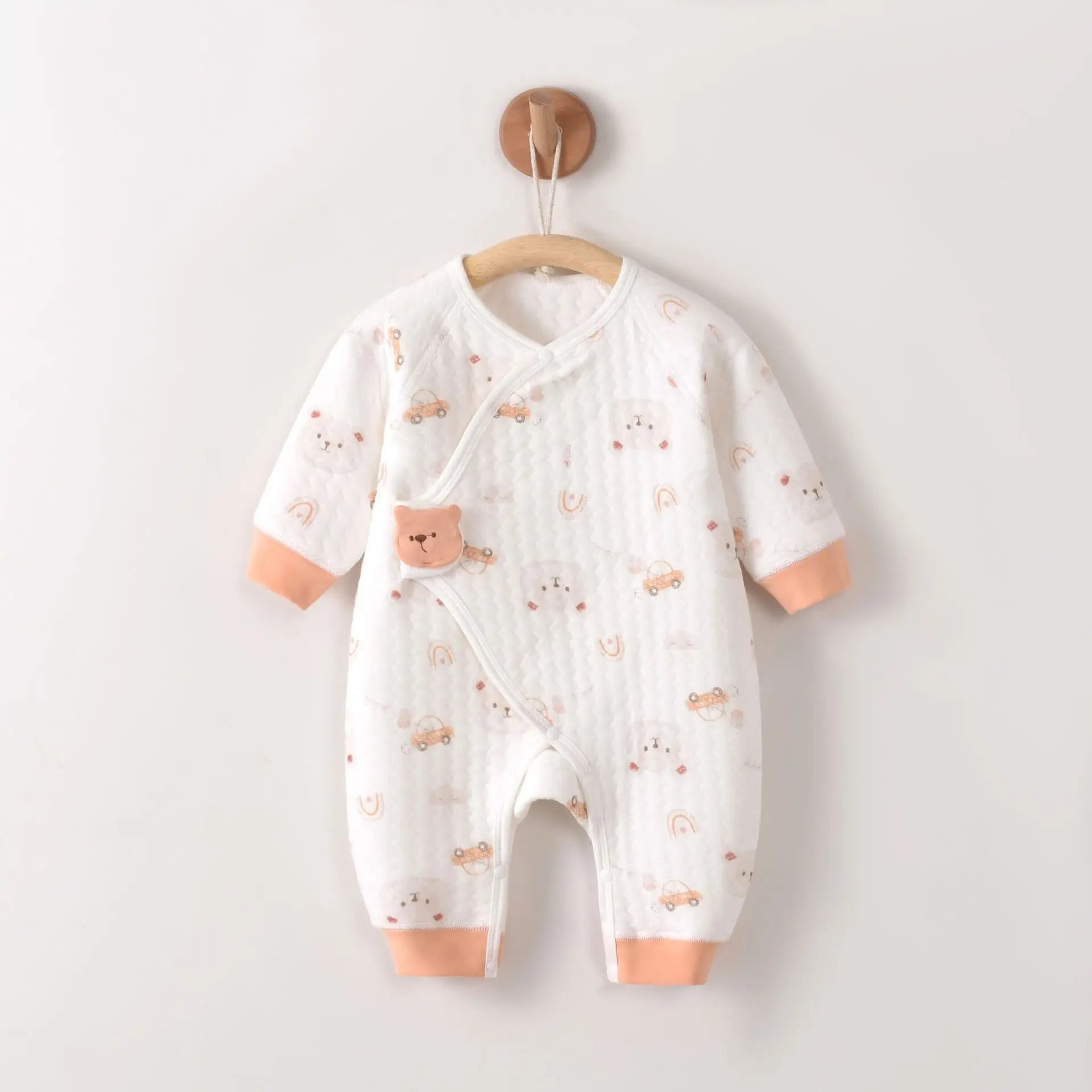 Spring And Autumn Baby a Class Cotton Velcro Onesie Baby Booty Coat Winter Underwear Newborn Cotton Clothes Belly Cover Onesie