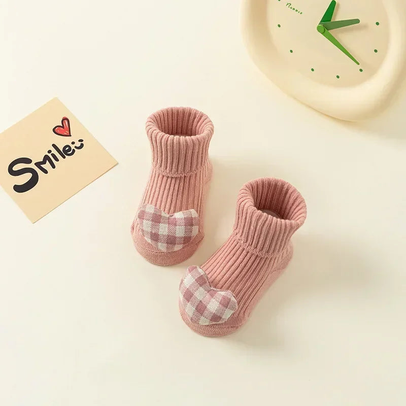 Baby Socks Winter Autumn Non-slip Floor Socks Newborn Baby Cartoon 3D Doll Toddler Socks for Kids 0-3Y