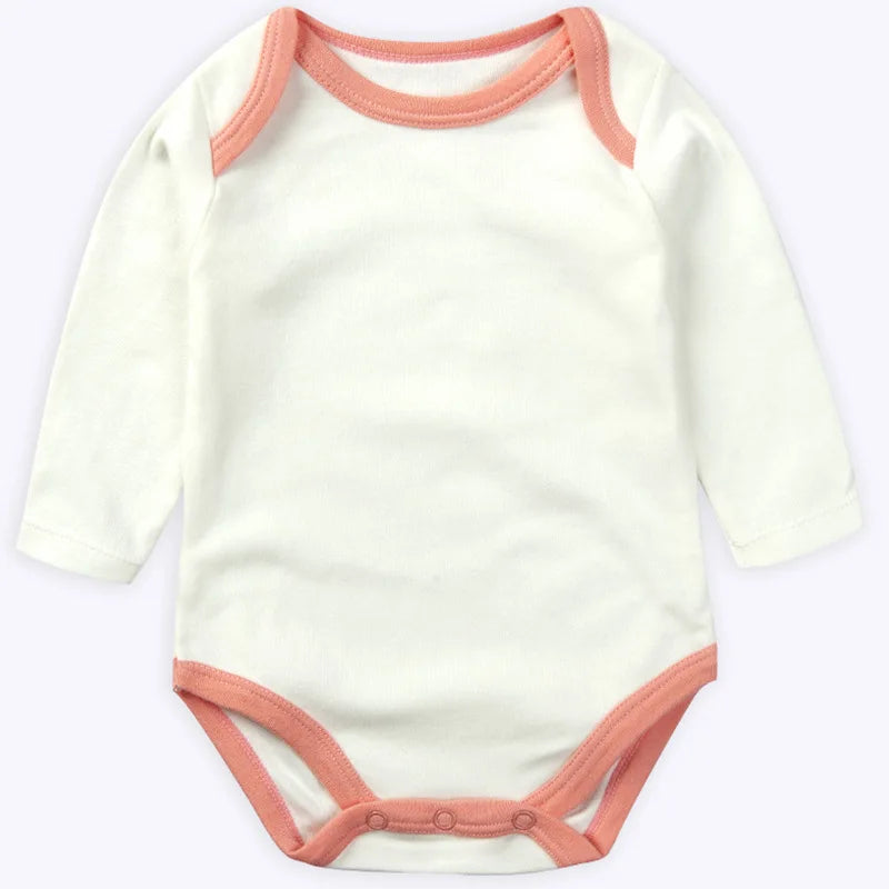 Baby Long Sleeve Bodysuits Newborn 100% Organice Cotton