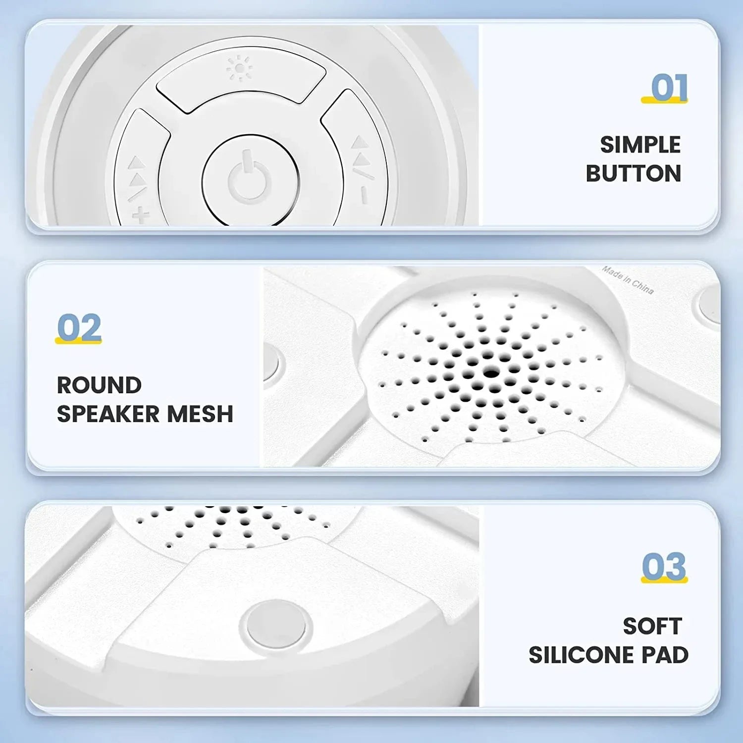 Baby White Noise Machine Rechargeable Timed USB