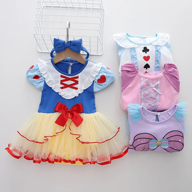 Baby Disney Mermaid Snow White Elsa Cinderella Costume