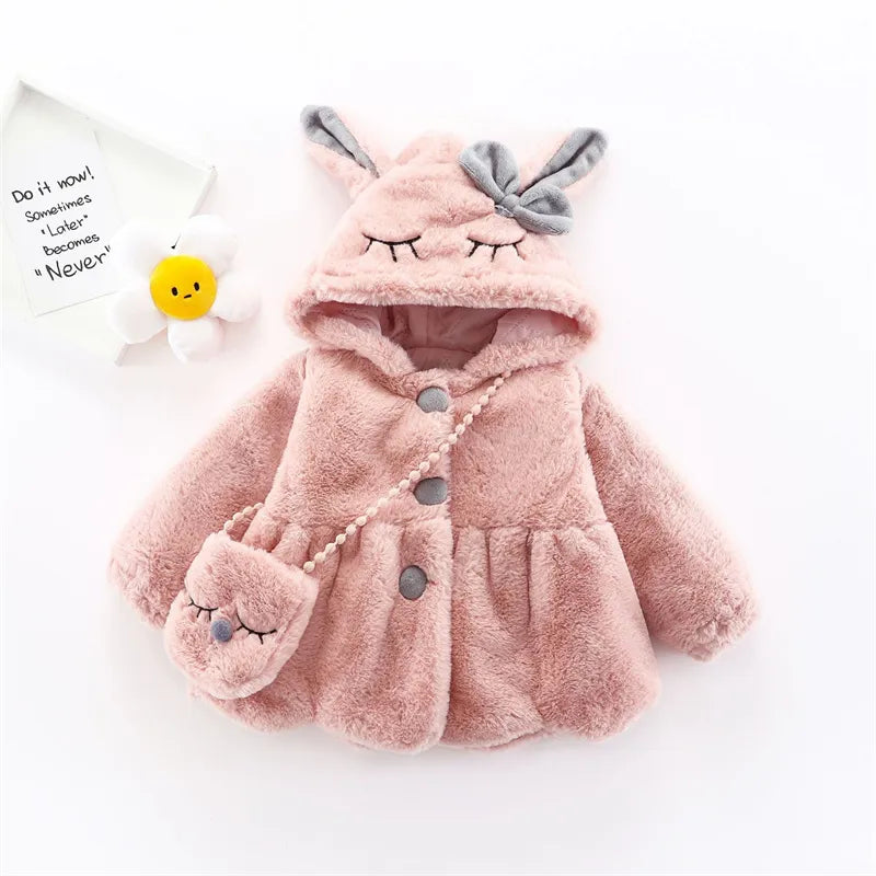 Baby Plush Jacket Cute Rabbit Ears