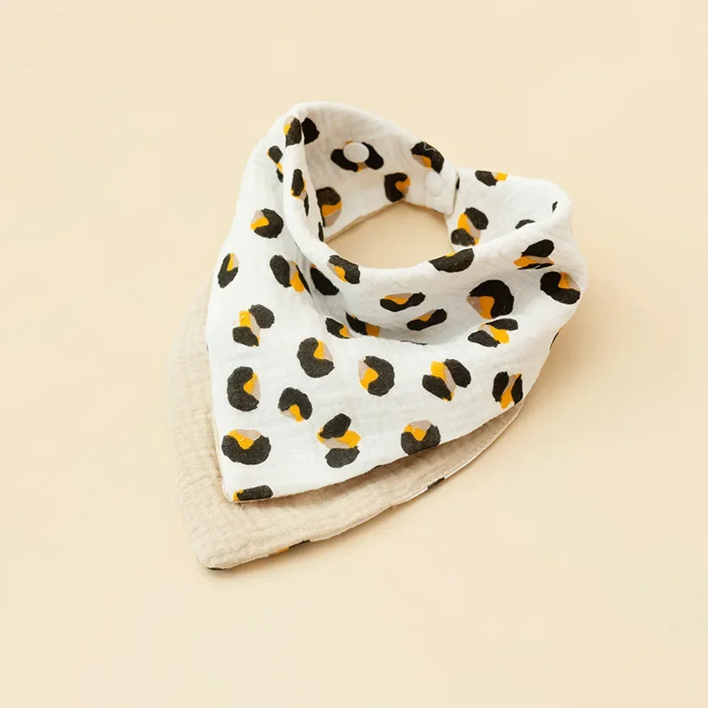 Baby Cotton Cloth Bib Multi-Functional Square Towel