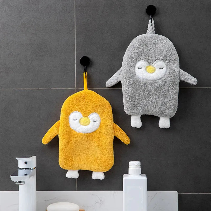 Soft Plush Penguin Bath Towel Baby Cartoon