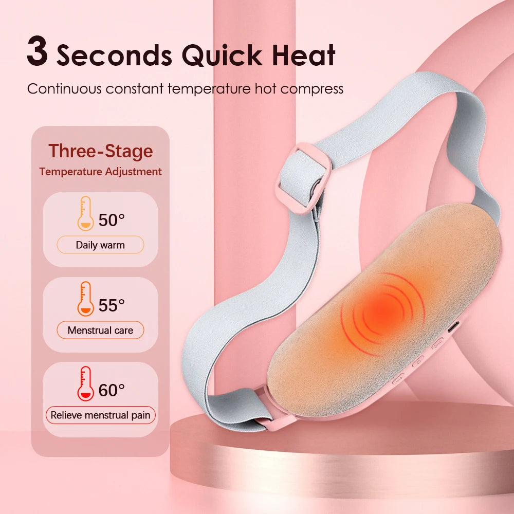 Portable Menstrual Heating Waist Belt Period Cramp Massager