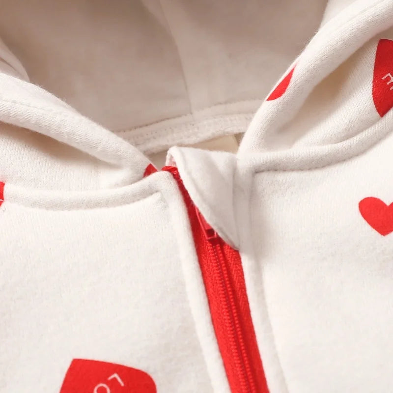 Winter Baby Cute Hooded Rompers Clothing Baby Boys Girls Thick Warm Romper Autumn Unisex Infant Jumpsuits Spring Clothes 0-18M