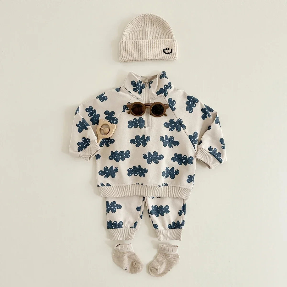 Baby Boys Clothing Sets Cotton Pullover Tops+Pant Suits