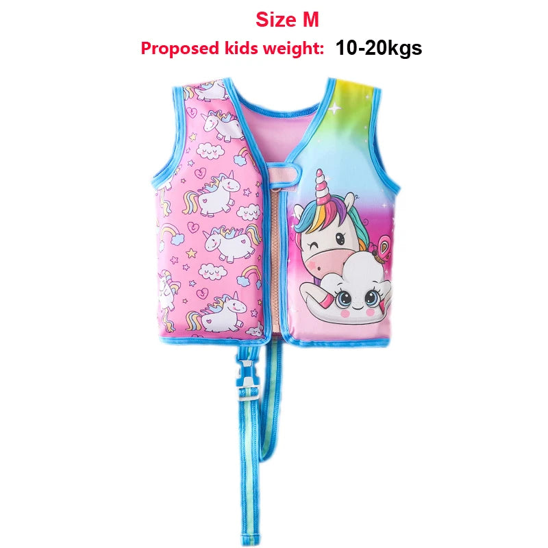 Baby Swim Buoyant Vest Kids Learn Swimming Aids Swim Trainer Child Life Jacket Boy Girl Cute Swimsuit Swimming Pool Accessories