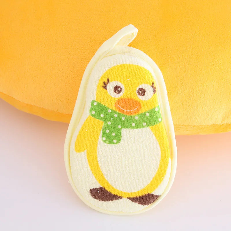 Cartoon Baby Bath Sponge Shower Cleaning Brush