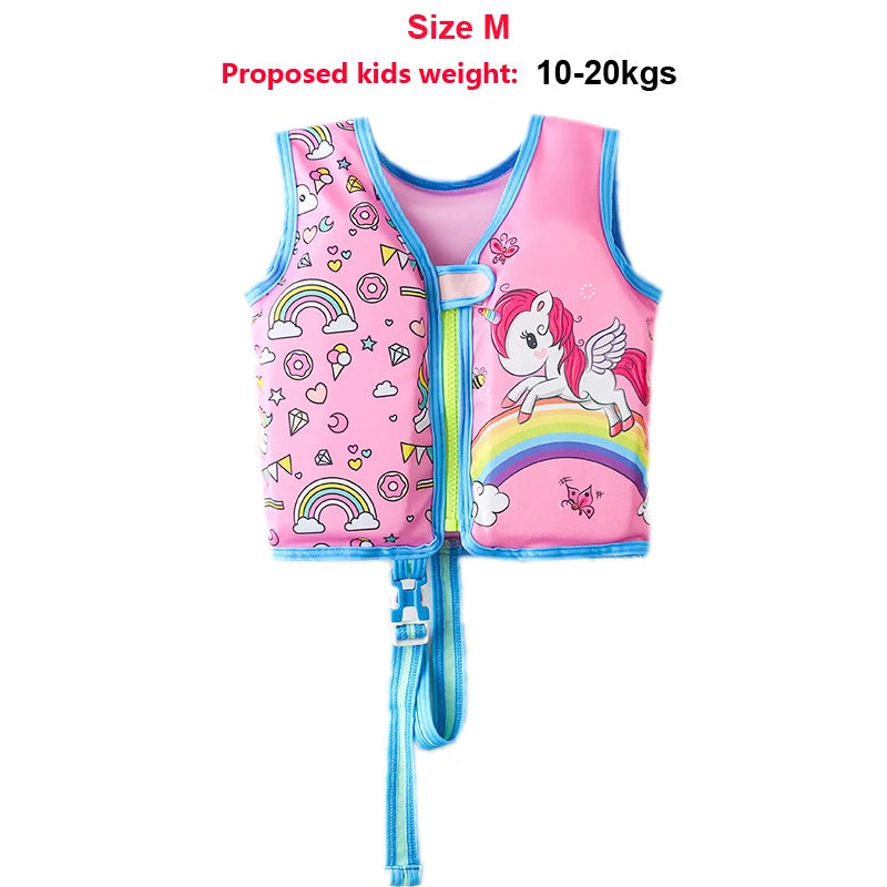 Baby Swim Buoyant Vest Kids Learn Swimming Aids Swim Trainer Child Life Jacket Boy Girl Cute Swimsuit Swimming Pool Accessories