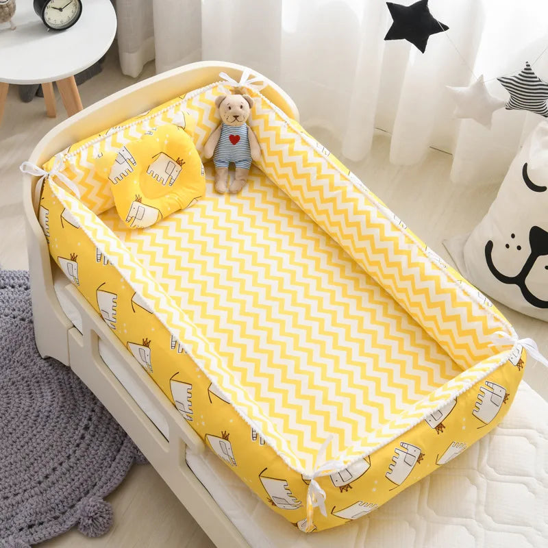Baby Nest Bed Portable Crib Travel Infant Toddler Cradle f