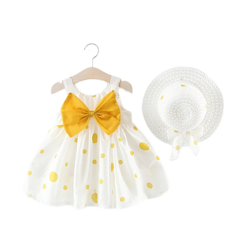 Big Bow Baby Girl Lovely Summer Dress