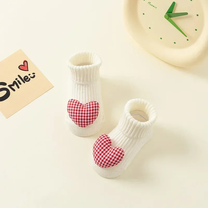 Baby Socks Winter Autumn Non-slip Floor Socks Newborn Baby Cartoon 3D Doll Toddler Socks for Kids 0-3Y